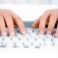 Hands on computer keyboard